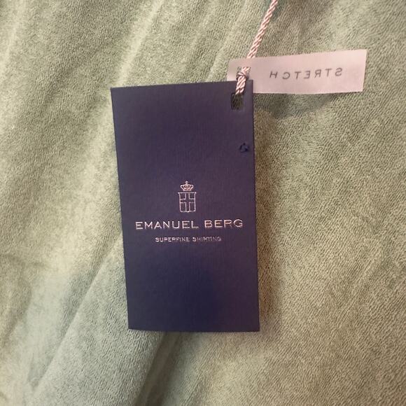 NWT Emanuel Berg Superfine Shirting Modern Fit Terry Cloth Polo Shirt Size XXL - Picture 5 of 8